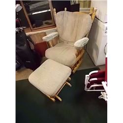 GLIDER ROCKER - MAPLE - WITH STOOL