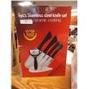 Image 1 : NEW KNIFE SET  - GERMAN STEEL WITH CERAMIC COATING - 6PC