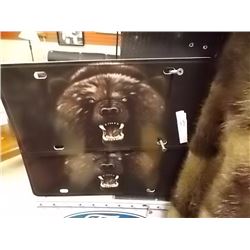 PACKAGE OF NOVELTY LICENSE PLATES -2 PER LOT- BEAR