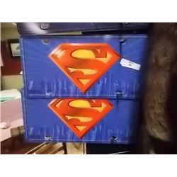 PACKAGE OF NOVELTY LICENSE PLATES -2 PER LOT- SUPE MAN CREST