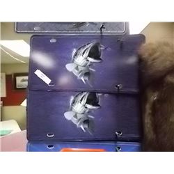 PACKAGE OF NOVELTY LICENSE PLATES -2 PER LOT- FISH