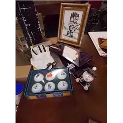 PICTURE - DISNEY GOLF BALLS - 4 PR GOLF GLOVES - ALL ONE MONEY