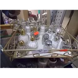 TRAY LOADED WITH SALT & PEPPER SETS