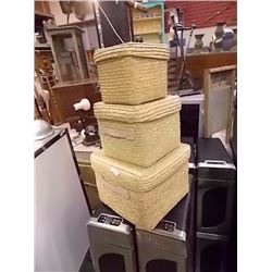 WICKER BASKETS - 3 TTL