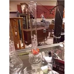 NEW 19" GLASS BIO BONG - SINGLE BUBBLER