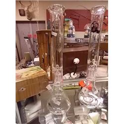 NEW 19" GLASS BIO BONG - SINGLE BUBBLER