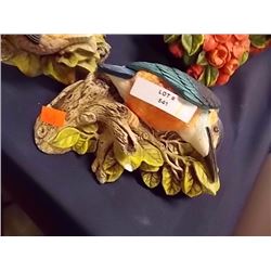 CERAMIC BIRD - HAND PAINTED - small chip