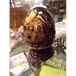 HAND PAINTED EGG WITH STAND