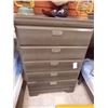 Image 1 : HIGHBOY DRESSER - 5 DRAWER - SMOKEY GREY