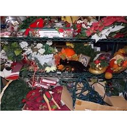 SHELF LOT OF ASSORTED SEASONAL ITEMS