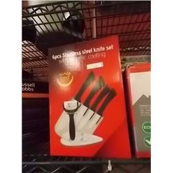 NEW STAINLESS STEEL KNIFE SET - 6 PC - GERMANY