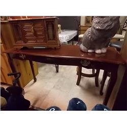 MAHOGANY HALL / SOFA TABLE - 2 DRAWER