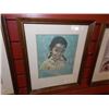 Image 2 : FRAMED PRINT - NATIVE CHILD - GIRL - 14" X 12" WID