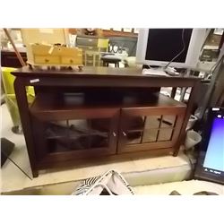 MAHOGANY TV CABINET  - 3 DOOR