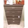 Image 1 : HIGHBOY DRESSER - 5 DRAWER - SMOKEY GREY