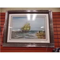 FRAMED PICTURE - TALL SHIP