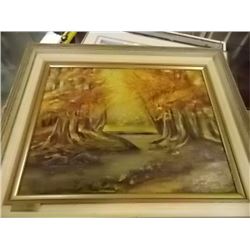 FRAMED PRINT - FOREST & STREAM - WITH ARTIST NAME PLATE