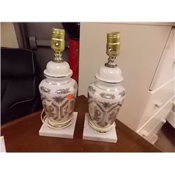 PORCELEIN TABLE LAMPS - 2 TTL