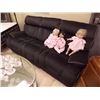 Image 2 : LIKE NEW BLACK RECLINING SOFA as-is