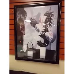 FRAMED PRINT - FLOWERS IN VASE