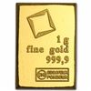 Image 1 : 1 gram (0.03215 oz) of .9999 Fine Gold Valcambi Bar
