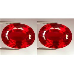 Natural Pigeon Blood Burma Ruby Pair 0.80 Cts