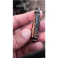 Natural Extremely Rare Tibet Prayer Dzi Bead