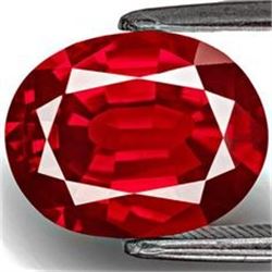 Natural Vivid Red Ruby 3.02 Carats - Flawless