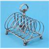 Image 1 : A Victorian silver wirework 6-division toastrack, maker Robert Garrard, 1878, 13oz...