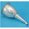 Image 1 : A George III silver wine funnel with reeded rim and fluted spout, Makers initials W.A. 1799....