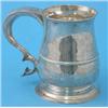 Image 1 : A George II silver baluster mug with scroll handle, Makers initials H.B, 1749, 17 oz....