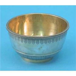 A Victorian silver gilt sugar bowl, Maker George Fox, 1868....