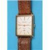 Image 1 : A gentleman’s 9ct gold Rotary Incabloc wrist watch with rectangular case....