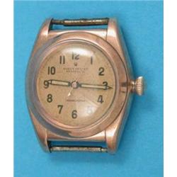 A gentleman’s rose gold Rolex Oyster Perpetual Chronometre wrist watch with Arabic dial, centre s...