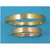 Image 1 : A plain 15ct gold hinged bangle, and a similar 9ct gold slave bangle...