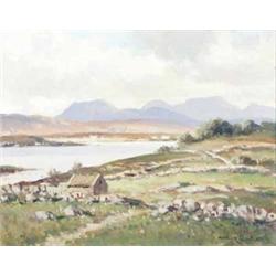 Maurice C Wilks (1910-1984) oil on canvas, Near Clifden, Connemara, signed, 14 x 18 ins....