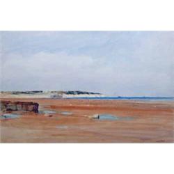 Sir Frank Short (1857-1945) watercolour, Pegwell Bay, signed, 11.5 x 17.5 ins....