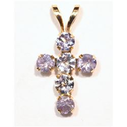 10K Gold Tanzanite Pendant