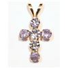 Image 1 : 10K Gold Tanzanite Pendant