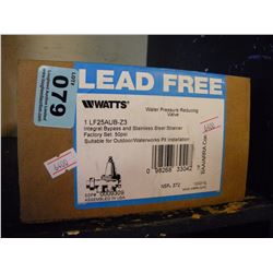 NEW BOXED WATTS LEAD FREE WATER PRESSURE REDUCING VALVE