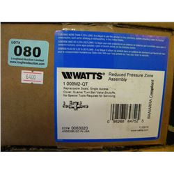 NEW BOXED WATTS REDUCED PRESSURE ZONE ASSEMBLY