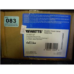 NEW BOXED WATTS DOUBLE CHECK VALVE ASSEMBLY