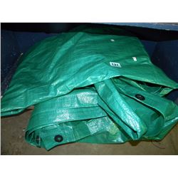 LARGE GREEN TIE DOWN TARP