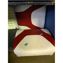RED AND WHITE BOAT SEAT