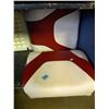 Image 1 : RED AND WHITE BOAT SEAT