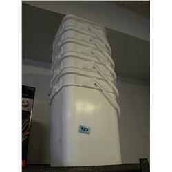 5 PLASTIC BUCKETS