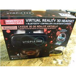 SET OF UTOPIA 360 VIRTUAL REALITY HEADSET
