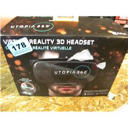 SET OF UTOPIA 360 VIRTUAL REALITY HEADSET