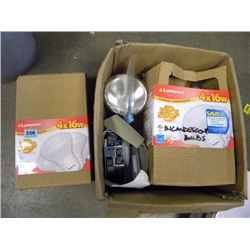 BOX OF MISC LIGHTING