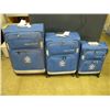 Image 1 : NEW 3PC BLUE NAUTICA LIGHTWIEGHT LUGGAGE SET